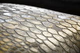 Fig Linens - Nickel Snakeskin Decorative Pillow by Kevin O'Brien Studio - Close up