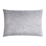 Fig Linens - Silver Gray Woodgrain Velvet Boudoir Pillows by Kevin O’Brien Studio