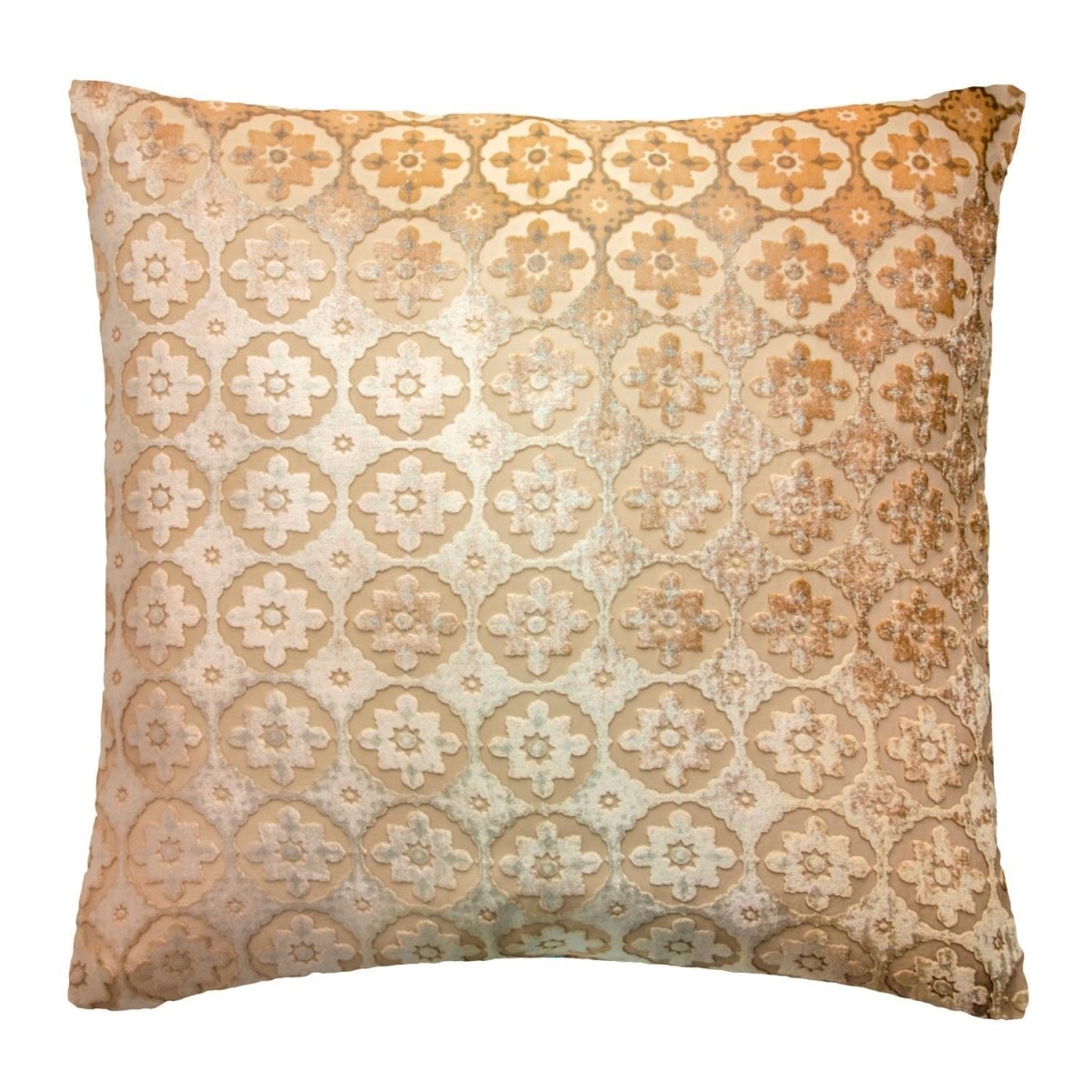 Small Moroccan Gold Beige Velvet Pillows by Kevin O'Brien Studio