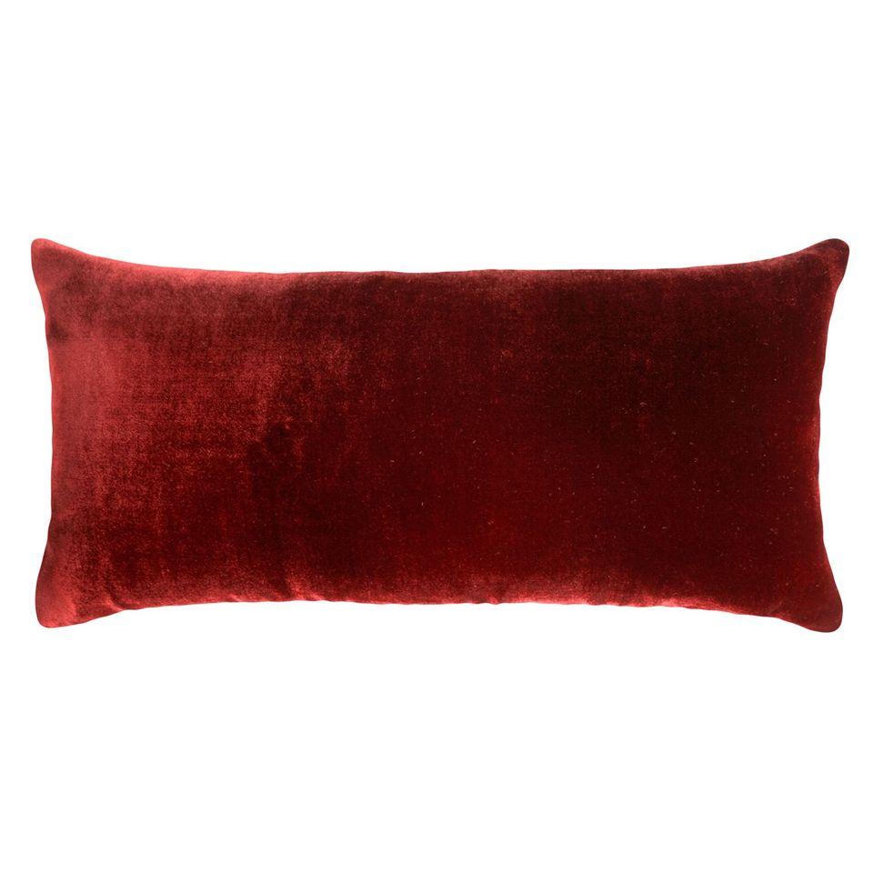 Paprika Ombre Velvet Boudoir Pillow by Kevin O'Brien Studio | Fig Linens