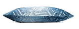 Fig Linens - Denim Entwined Velvet Pillow by Kevin O'Brien Studio - Side