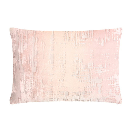 Fig Linens - Brush Stroke Blush Velvet Boudoir Pillows by Kevin O'Brien Studio