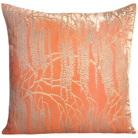 Fig Linens - Kevin O'Brien Studio - Mango Metallic Willow Pillow