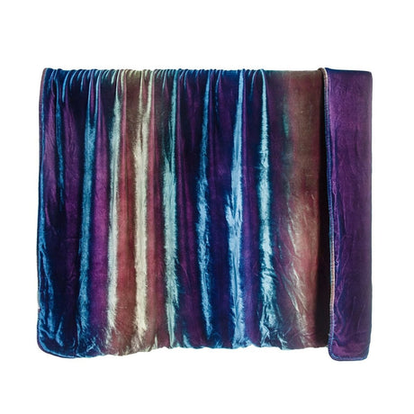 Peacock Ombre Velvet Throw by Kevin O'Brien Studio | Fig Linens