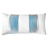 Fig Linens - Robin's Egg Stripe Oblong Decorative Pillow by Kevin O'Brien Studio