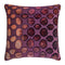 Fig Linens - Mod Fretwork Wildberry Velvet Pillows by Kevin O’Brien Studio