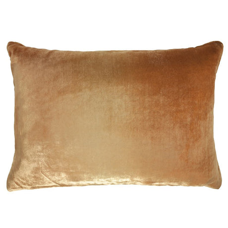 Fig Linens - Ombre Gold Beige Velvet Boudoir Pillows by Kevin O'Brien Studio