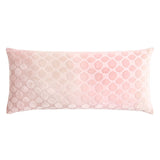 Fig Linens - Mod Fretwork Velvet Blush Boudoir Pillows by Kevin O’Brien Studio