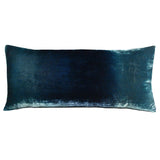 Fig Linens - Shark Ombre Velvet Boudoir Pillow by Kevin O’Brien Studio