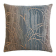 Fig Linens - Gunmetal Willow Metallic Decorative Pillow by Kevin O'Brien Studio