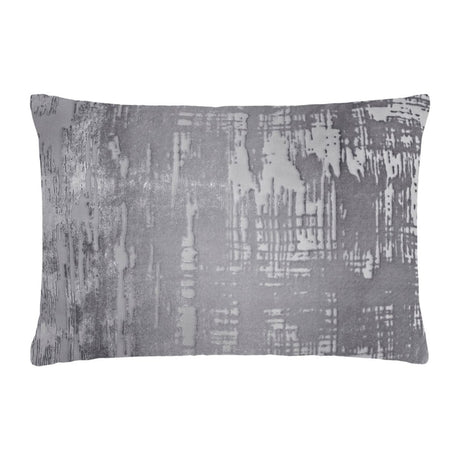 Brush Stroke Silver Grey Velvet Pillows by Kevin O'Brien Studio - Fig Linens