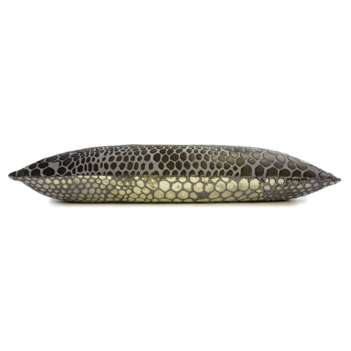 Fig Linens - Oregano Snakeskin Decorative Pillow by Kevin O'Brien Studio - Side