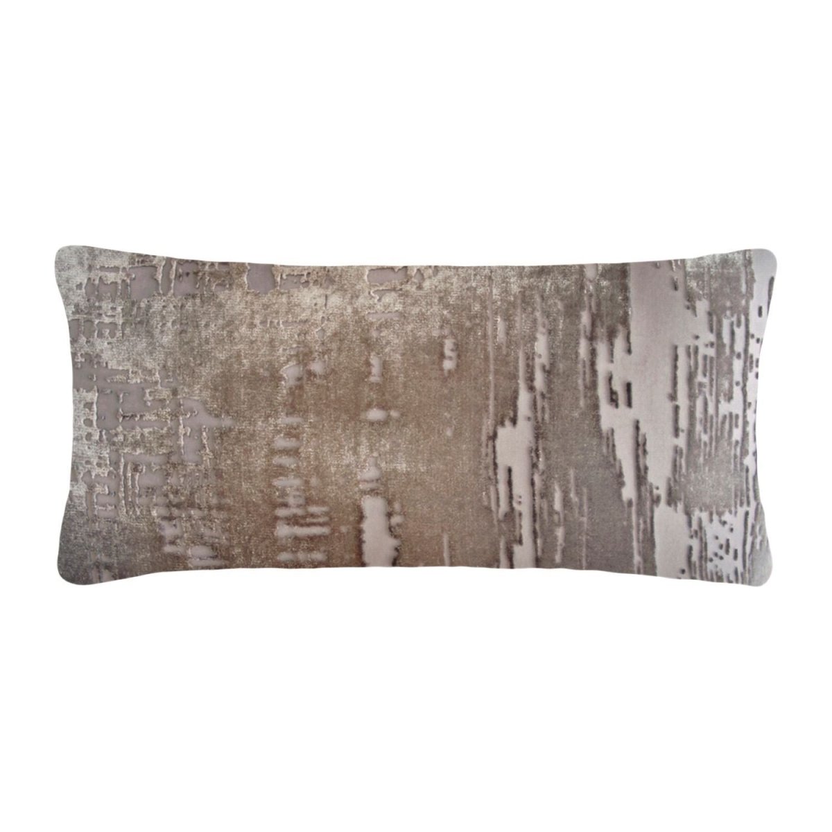 Fig Linens - Kevin O'Brien Studio - Brush Stroke Velvet Coyote Boudoir Pillows