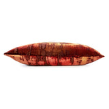 Fig Linens - Paprika Brushstroke Velvet Pillow by Kevin O'Brien Studio  - side