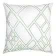 Fig Linens - Grass Net Velvet Appliqué Pillow by Kevin O'Brien Studio