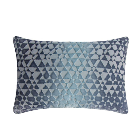 Triangles Velvet Dusk Pillows by Kevin O’Brien Studio