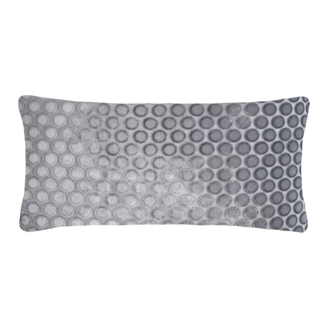 fig linens - Dots Silver Gray Velvet Pillows by Kevin O'Brien Studio