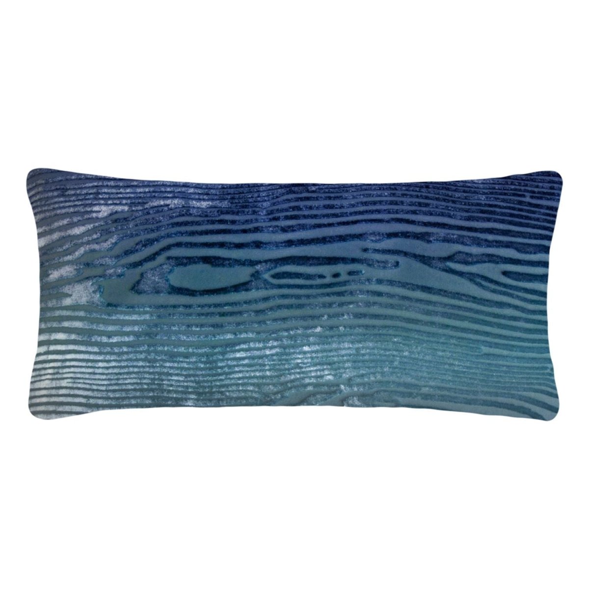 Fig Linens - Shark Woodgrain Velvet Boudoir Pillows by Kevin O’Brien Studio