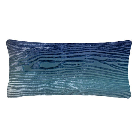 Fig Linens - Shark Woodgrain Velvet Boudoir Pillows by Kevin O’Brien Studio