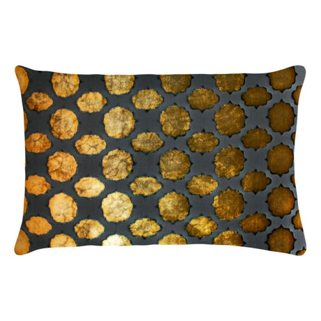 Fig Linens - Mod Fretwork Copper Ivy Velvet Pillows