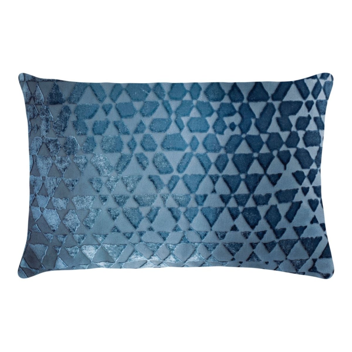 Denim Triangles Decorative Pillows by Kevin O'Brien Studio - Fig Linens, Westport