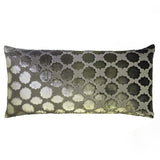 Fig Linens - Oregano Mod Fretwork Velvet Pillow by Kevin O'Brien Studio