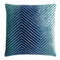 Fig Linens - Shark Chevron Velvet Square Pillows by Kevin O'Brien Studio