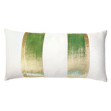 Fig Linens - Grass Stripe Oblong Decorative Pillow by Kevin O'Brien Studio