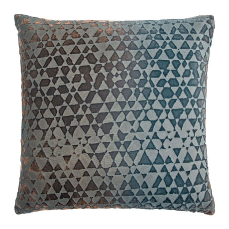 Fig Linens - Kevin O'Brien Studio - Triangles Gunmetal Velvet Pillows