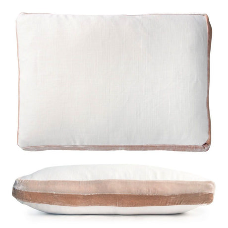 Latte Double Tuxedo Boudoir Pillow by Kevin O'Brien Studio | Fig Linens