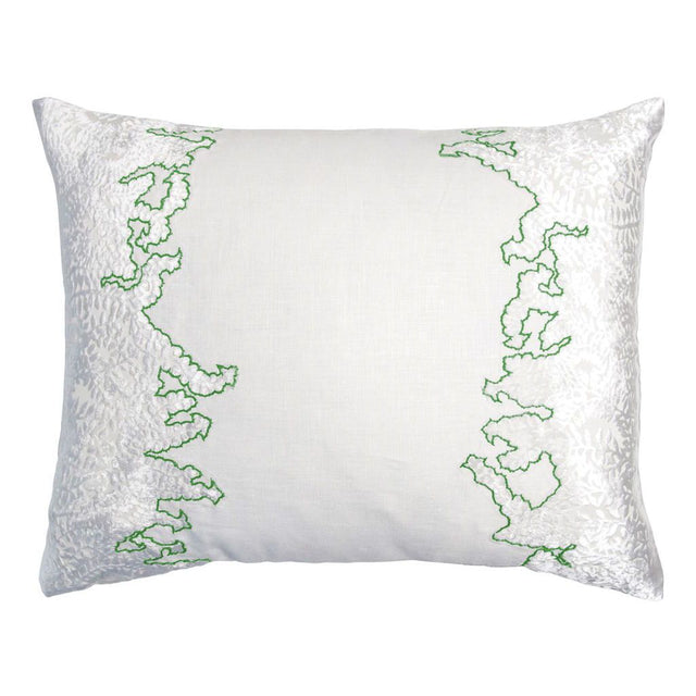 Grass Ferns Velvet Appliqué Pillow by Kevin O'Brien Studio