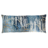 Fig Linens - Denim Willow Metallic Velvet Pillows by Kevin O'Brien Studio