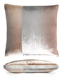 Latte Color Block Velvet Pillow by Kevin O'Brien Studio | Fig Linens