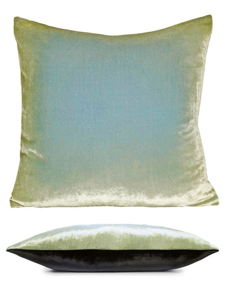 Fig Linens - Smoke/Ice Two Tone Ombre Pillow by Kevin O'Brien Studio