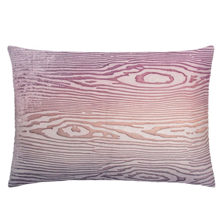 Fig Linens - Opal Woodgrain Velvet Boudoir Pillow by Kevin O'Brien Studio