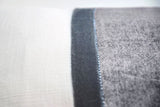 Fig Linens - Gray Stripe Oblong Decorative Pillow by Kevin O'Brien Studio - Close up