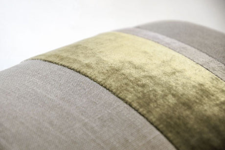 Fig Linens - Oregano Stripe Oblong Decorative Pillow by Kevin O'Brien Studio - Details