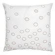 Fig Linens - Latte Ovals Velvet Appliqué Pillow by Kevin O'Brien Studio