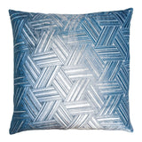 Denim Entwined Velvet Pillow by Kevin O'Brien Studio | Fig Linens