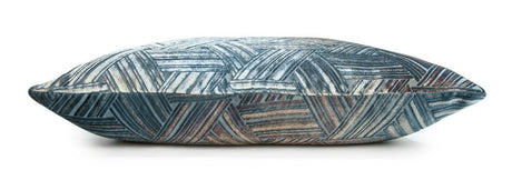 Fig Linens - Gunmetal Entwined Velvet Pillow by Kevin O'Brien Studio - Side