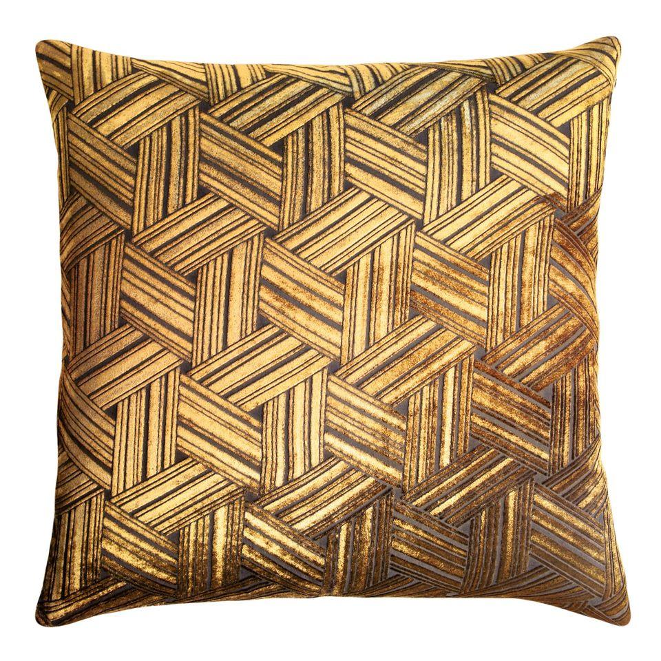 Copper Ivy Entwined Velvet Pillow by Kevin O'Brien Studio | Fig Linens