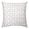 Fig Linens - Latte Tile Velvet Appliqué Pillow by Kevin O'Brien Studio