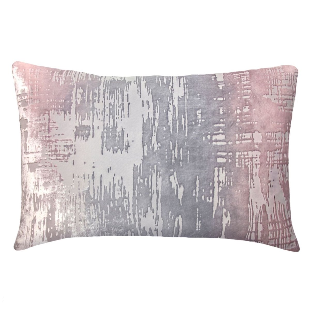 Fig Linens - Moonstone Brushstroke Velvet Pillow by Kevin O'Brien Studio