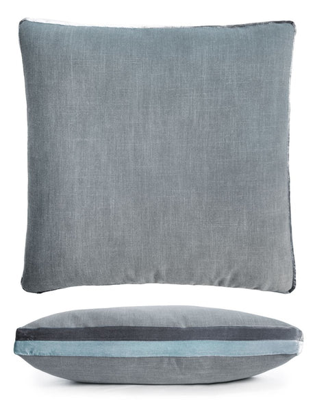 Dusk Double Tuxedo Square Pillow by Kevin O'Brien Studio | Fig Linens