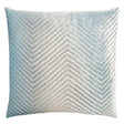 Fig Linens - Robin's Egg Chevron Decorative Pillow by Kevin O'Brien Studio