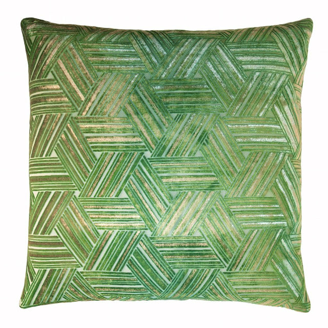 Grass Entwined Velvet Pillow by Kevin O'Brien Studio | Fig Linens