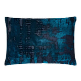 Fig Linens - Brush Stroke Cobalt Black Pillows Kevin O'Brien Studio