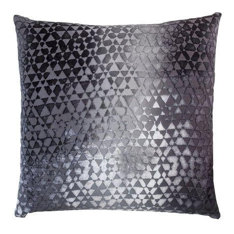 Smoke Triangles Velvet Pillow by Kevin O'Brien Studio | Fig Linens