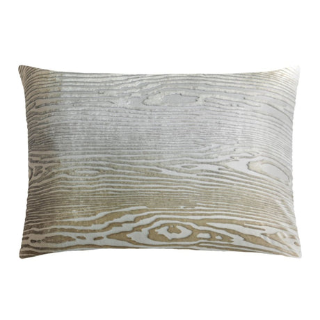 Nickel Woodgrain Velvet Boudoir Pillows by Kevin O’Brien Studio - Fig Linens