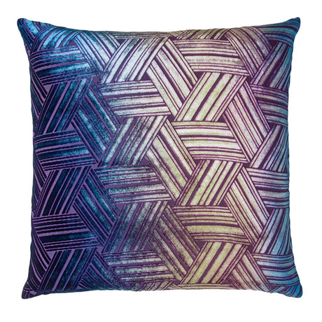 Peacock Entwined Velvet Pillow by Kevin O'Brien Studio | Fig Linens